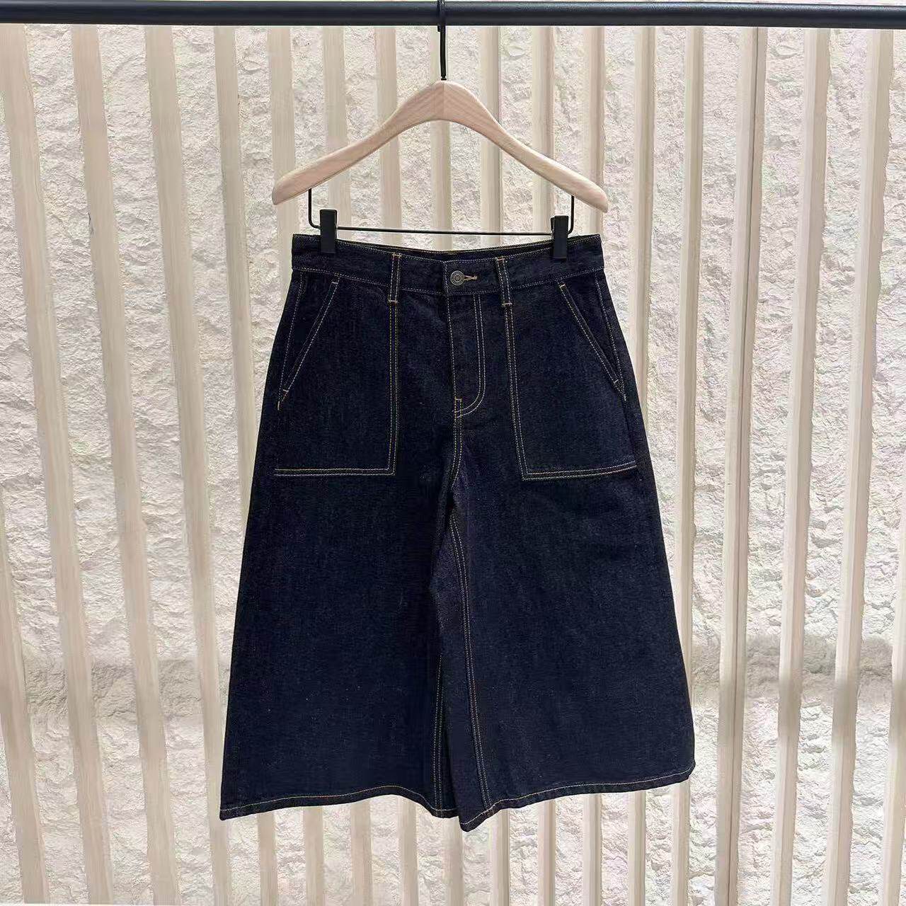 【C+系列】正品牛仔裤2026春新品中腰洗旧灰黑七分裤MBF1SOT006