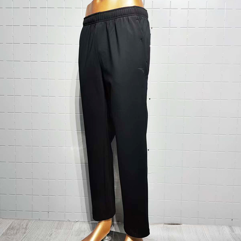 安踏商务休闲长裤男士2025年冬季新款加绒直筒运动裤152547312N