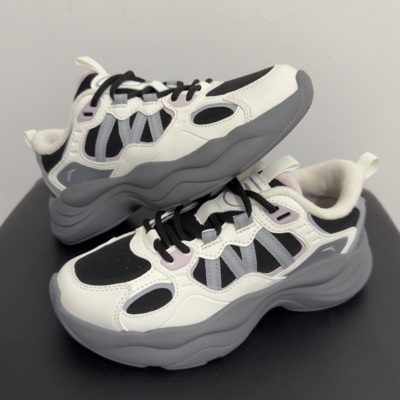 安踏PG老爹鞋皮面加绒保暖跑步鞋女2025秋冬款女运动鞋122548840