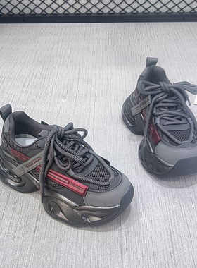 阿美妮软底轻便老爹鞋女2025年厚底显脚小老爹鞋少女风鞋子 87271