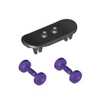 LEGOÀÖ¸ßÁãÅä¼þ 42511 2496 (6037209 6061692)ºÚÉ«×ÏÉ« »¬°å