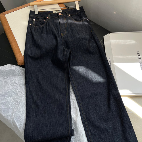 BC同源面料~原色直筒牛仔裤女