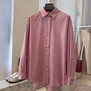 数量少 时髦高智感女士Row风廓形衬衫 塬厂进口匹马棉 马思纯同款