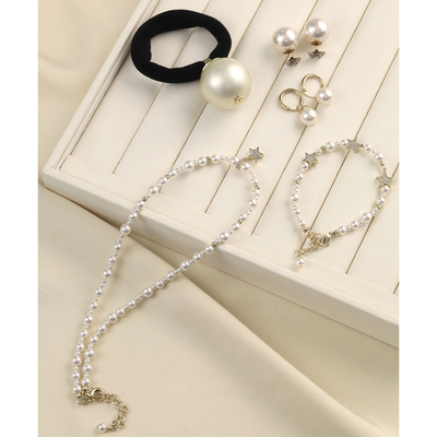 澳白珍珠项链/手链/发圈/耳环女