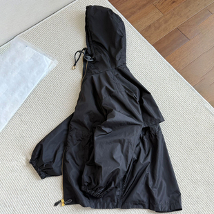 客供面料~经典格纹半衬冲锋衣收腰连帽外套女 只有70来件 无补！