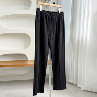 舒适百搭慢跑裤 自留推荐 松紧腰直筒中缝休闲裤 男士 高支匹马棉