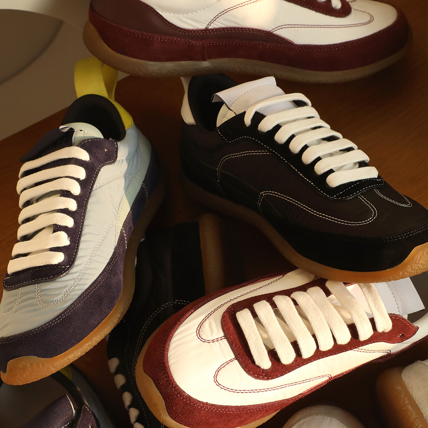 莞产！EC1系列复古拼色德训鞋男女款低帮系带休闲运动单鞋阿甘鞋,女鞋,德训鞋,淘宝优惠券,粉丝福利购,淘宝优惠卷