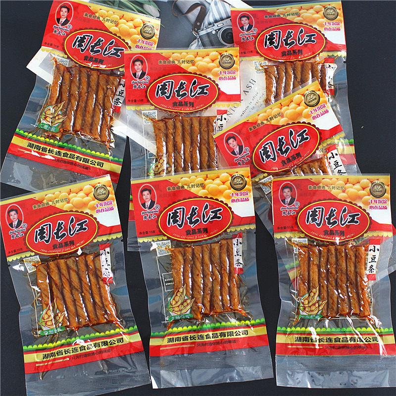 周长江小豆条辣条休闲小吃网红小零食素牛筋豆筋童年儿时怀旧解馋