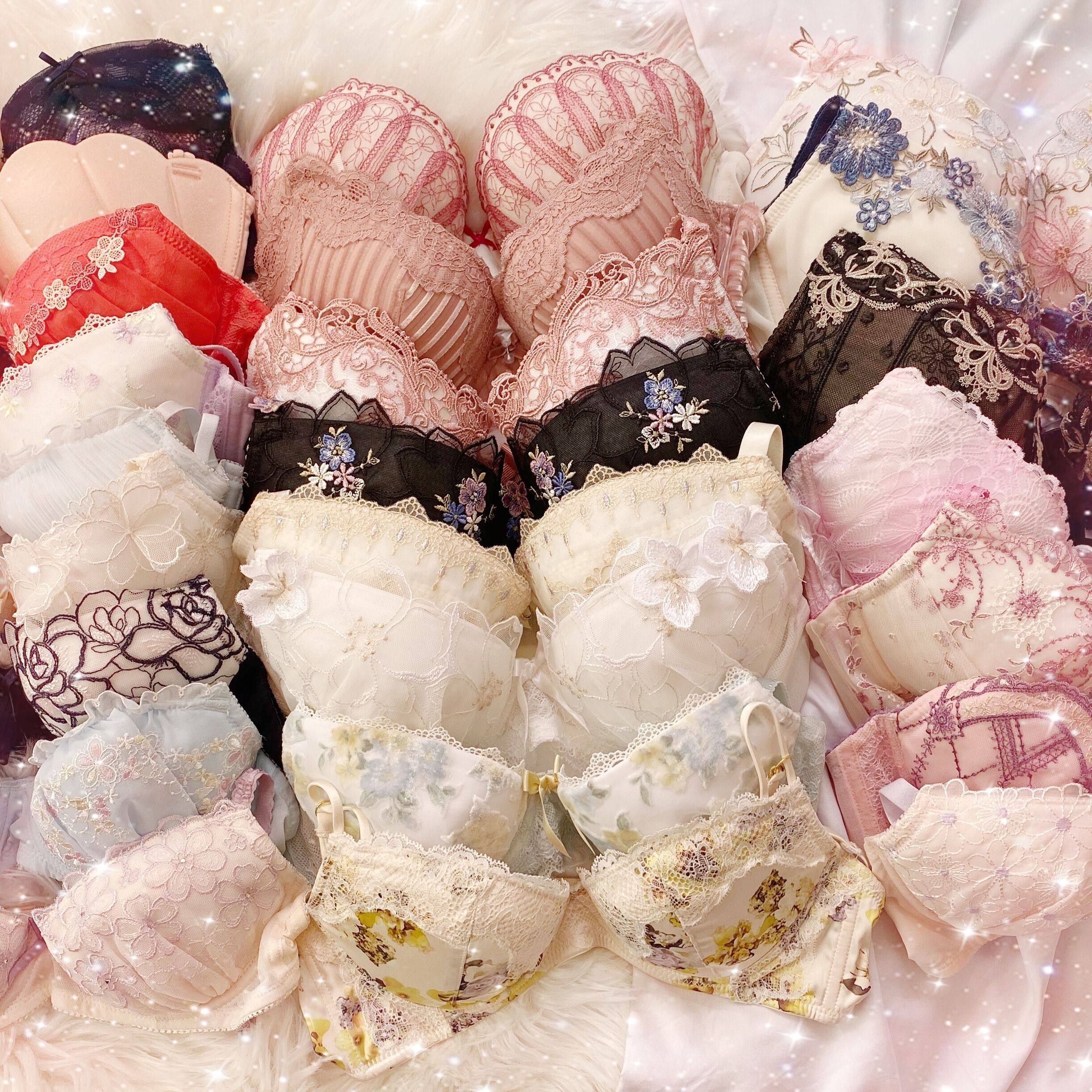 日系小清新tutu*pj*W家有钢圈舒适薄杯少女小胸内衣大码文胸福袋