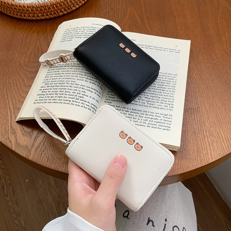 高颜值小众新款简约可爱卡通短款钱包女学生多卡位拉链卡包零钱夹,箱包皮具/热销女包/男包,钱包,淘宝优惠券,粉丝福利购,淘宝优惠卷