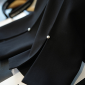 虫小小 768E 裤 后开叉气质通勤休闲西裤 女春高腰显瘦九分烟管西装