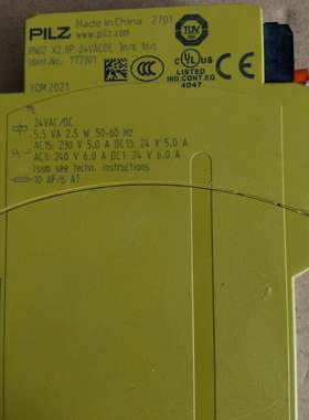 皮尔磁PILZ继电器：PNOZ  X2.8P  24VACD-议价；
