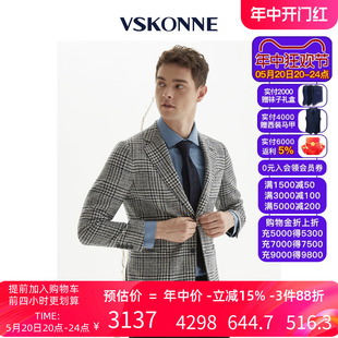 外套男 VSKONNE威斯康尼男休闲便西服商务休闲修身 蓝色休闲小西装