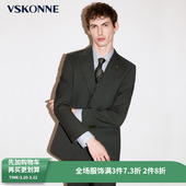 VSKONNE威斯康尼套西服男25春意大利VBC100%羊毛商务上班西装 外套
