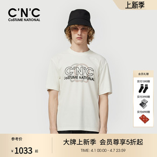 凉感透气经典 新款 25夏季 LOGO短袖 T恤男印花圆领半袖 款 CNC男装