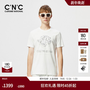 款 凉感透气经典 LOGO短袖 T恤男士 CNC男装 半袖 25春夏新款