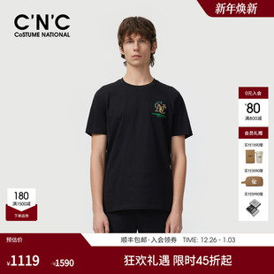 男士 CNC男装 凉感透气品牌字母LOGO印花休闲短袖 新款 圆领T恤 24夏季