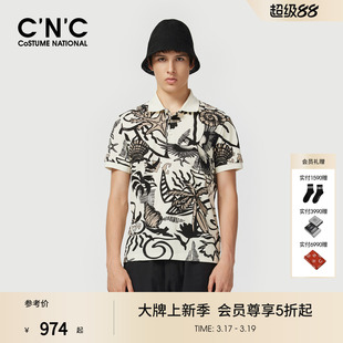 26夏季 短袖 新款 polo衫 100%棉印花海岛日志系列男士 CNC男装