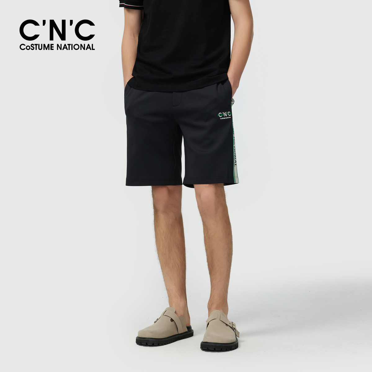 C'N'C短裤宽松休闲裤侧边织带