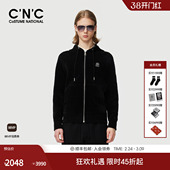 外套百搭纯色衣夹克 绒面连帽短款 CNC男装 夹克25秋冬新款