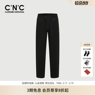 新款 25冬季 黑色抽绳男士 休闲裤 饰 吊牌2190 LOGO装 CNC男装