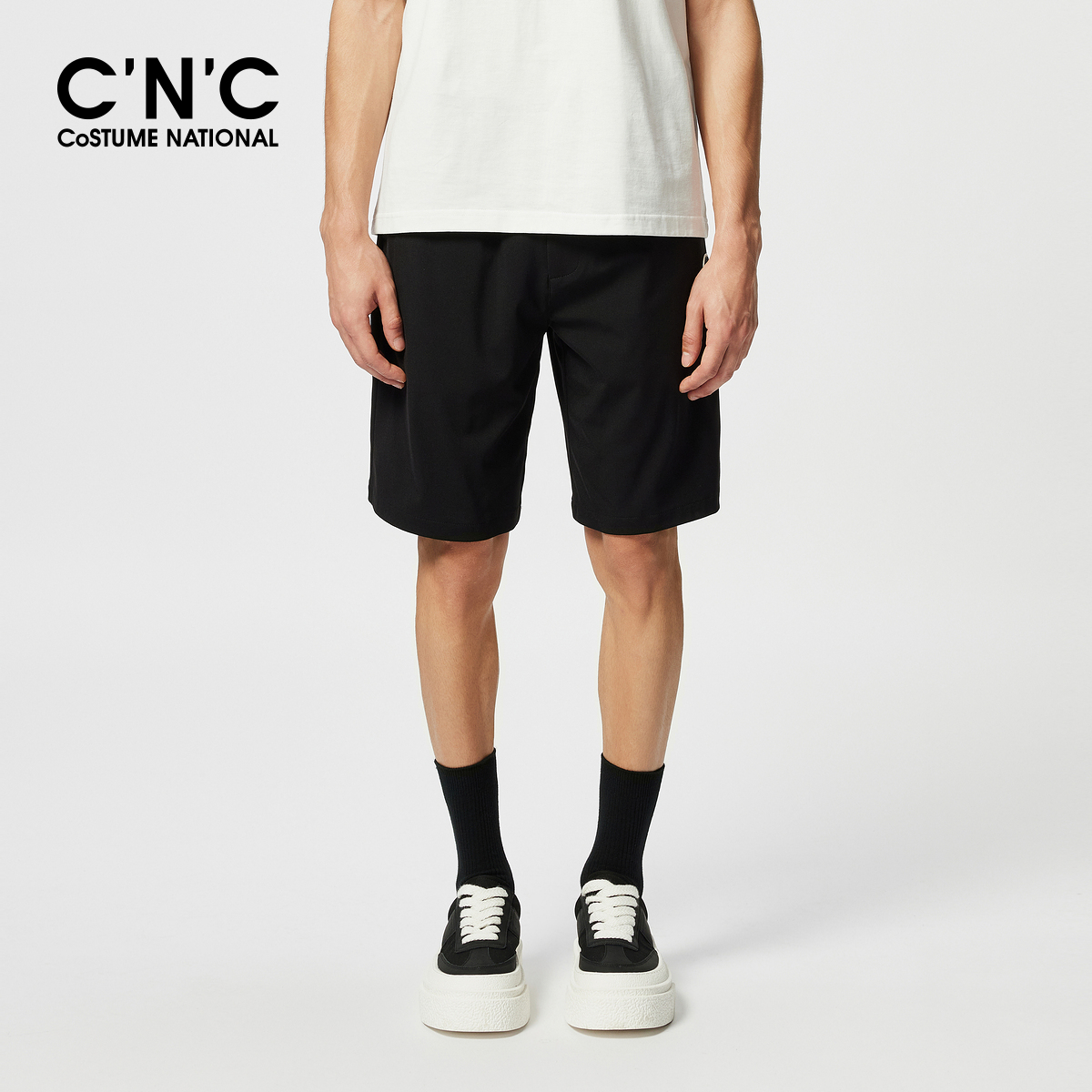 CNC男装25夏季新款休闲短裤运动五分短裤男士宽松裤子