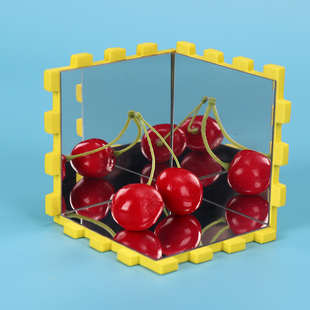 创意科技小制作手工材料科学实验幼儿园光学成像多面镜子魔术镜