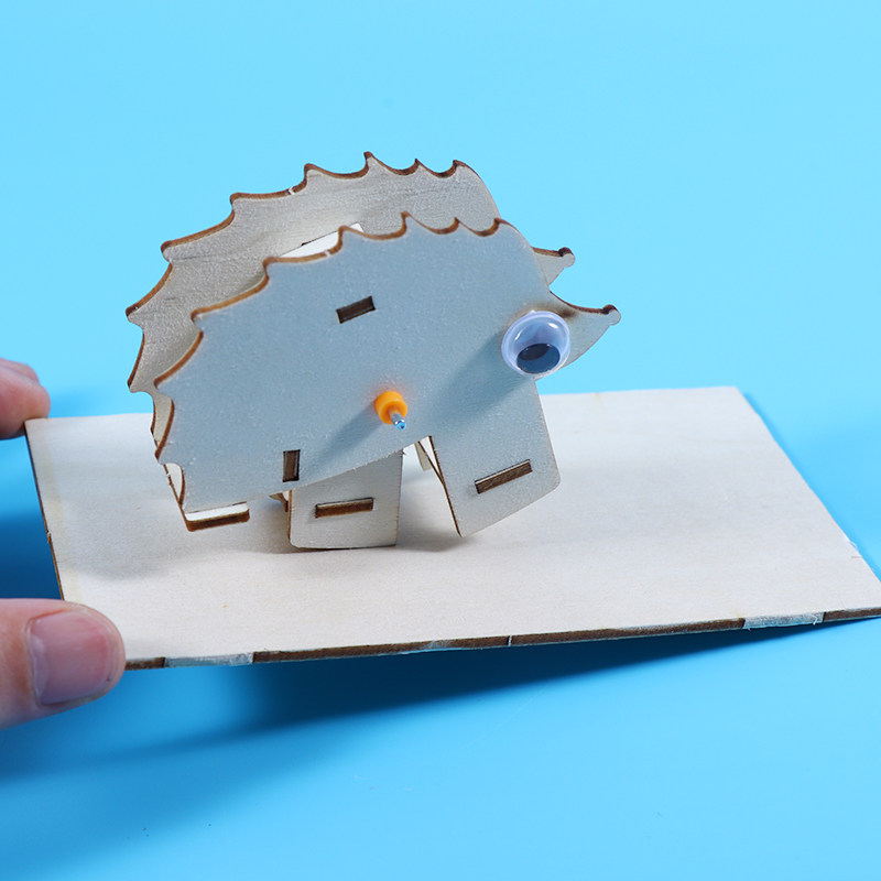 幼儿园学生科学实验STEM教具科技diy小制作发明材料刺猬走下坡
