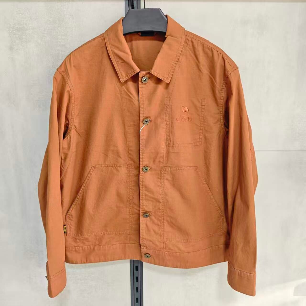 H16SAKI250骆驼正品户外2025春秋新款男休闲运动衬衫夹克外套男