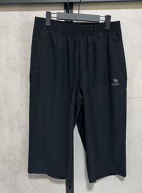 O16BAY6005骆驼运动七分裤男款速干夏季裤冰感跑步健身透气中长裤