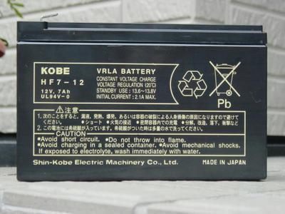 KOBE蓄电池 HF7-12 12V7AH医疗设备回焊炉蓄电池回流炉电瓶