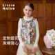 绒绒夹棉开衫 Little Naive女童提花马甲秋冬中式 儿童撞色背心外穿