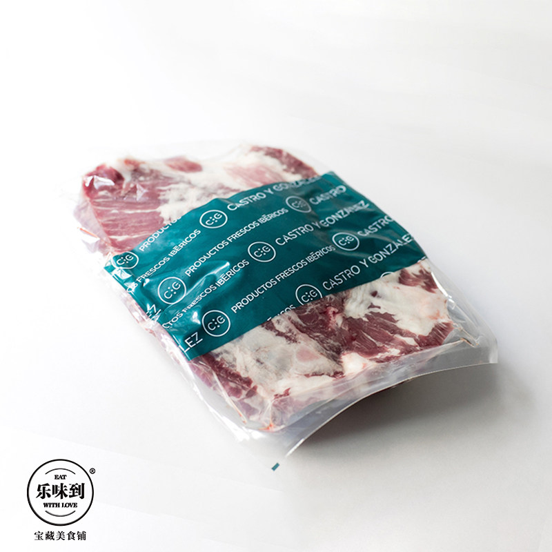 西班牙原装进口 cg卡斯特罗伊比利亚黑毛猪肉 肩颈肉presa 600g装