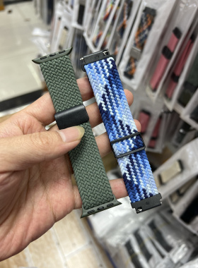 适用联系新款lecooA1A1sK1儿童电话手表编织表带HK9pro苹果iwatch