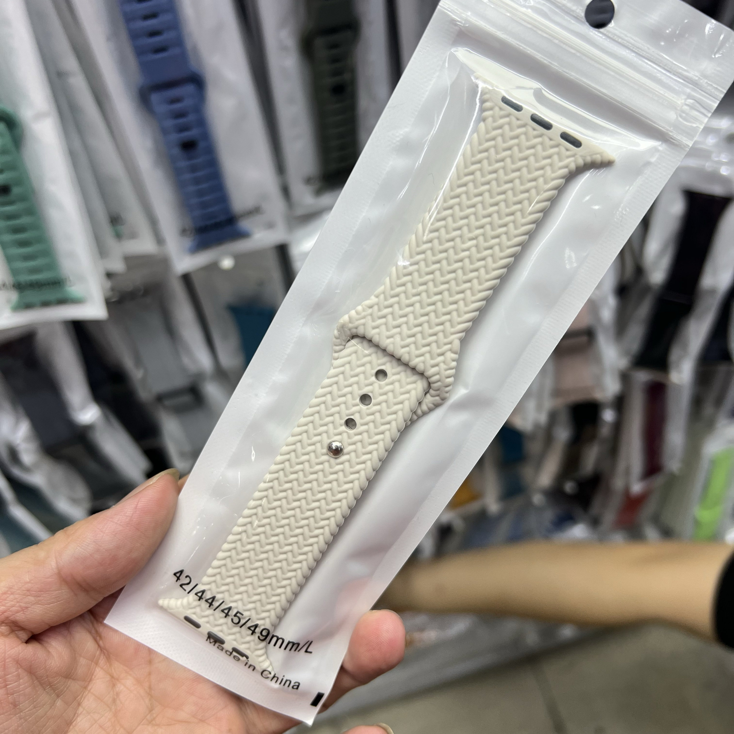 官网编织硅胶表带华强北s10s8/s9ultra42/44/45/49mm手腕带iwatch