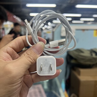 二手适用于苹果数据线USB口手机平板拆机车载carplay纯原拆机适用于5w/ipad10w12w充电器适用手机12/13/14代