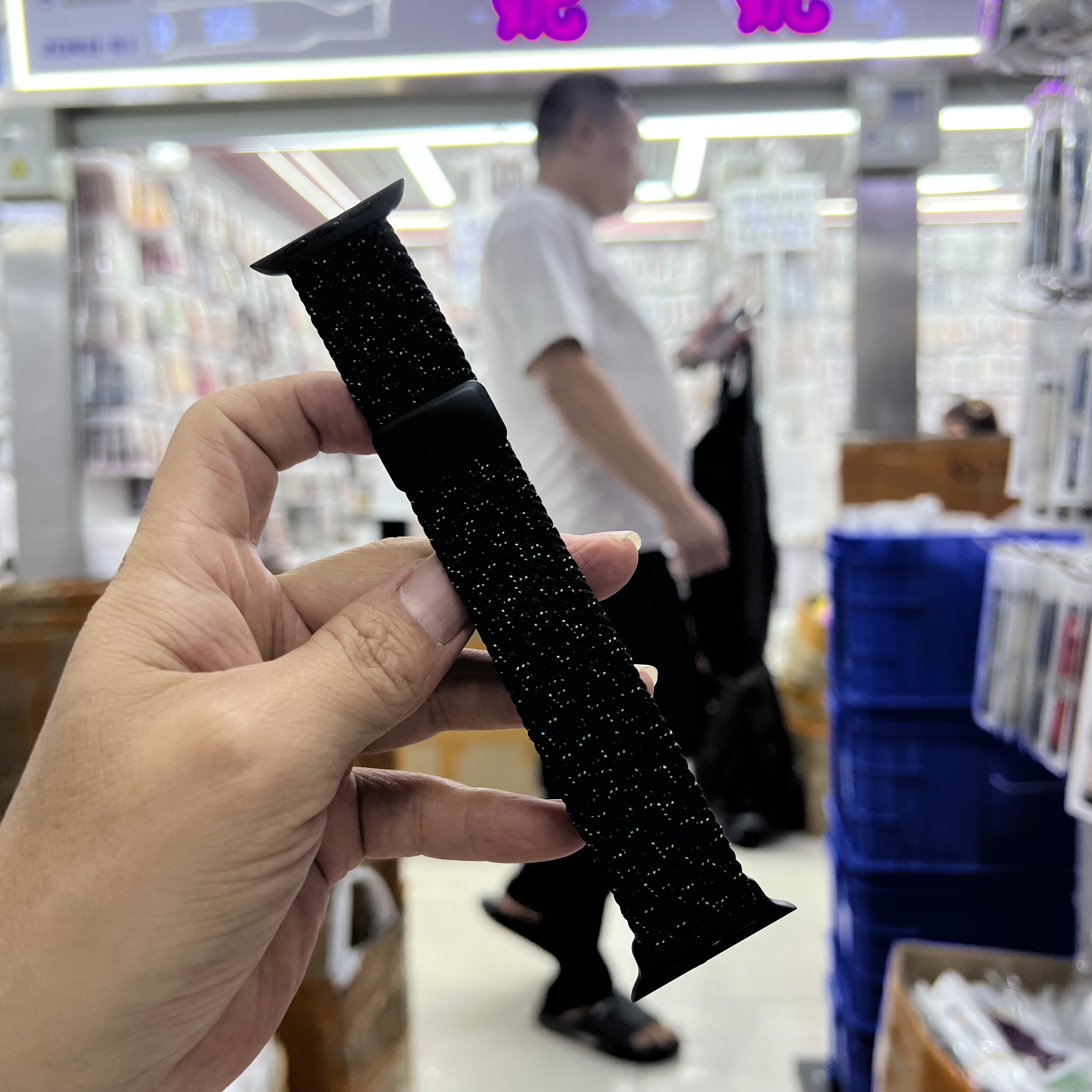 粗腕加长回环表带适用Apple Watch10胖子手表磁吸s6789SE华强北s9