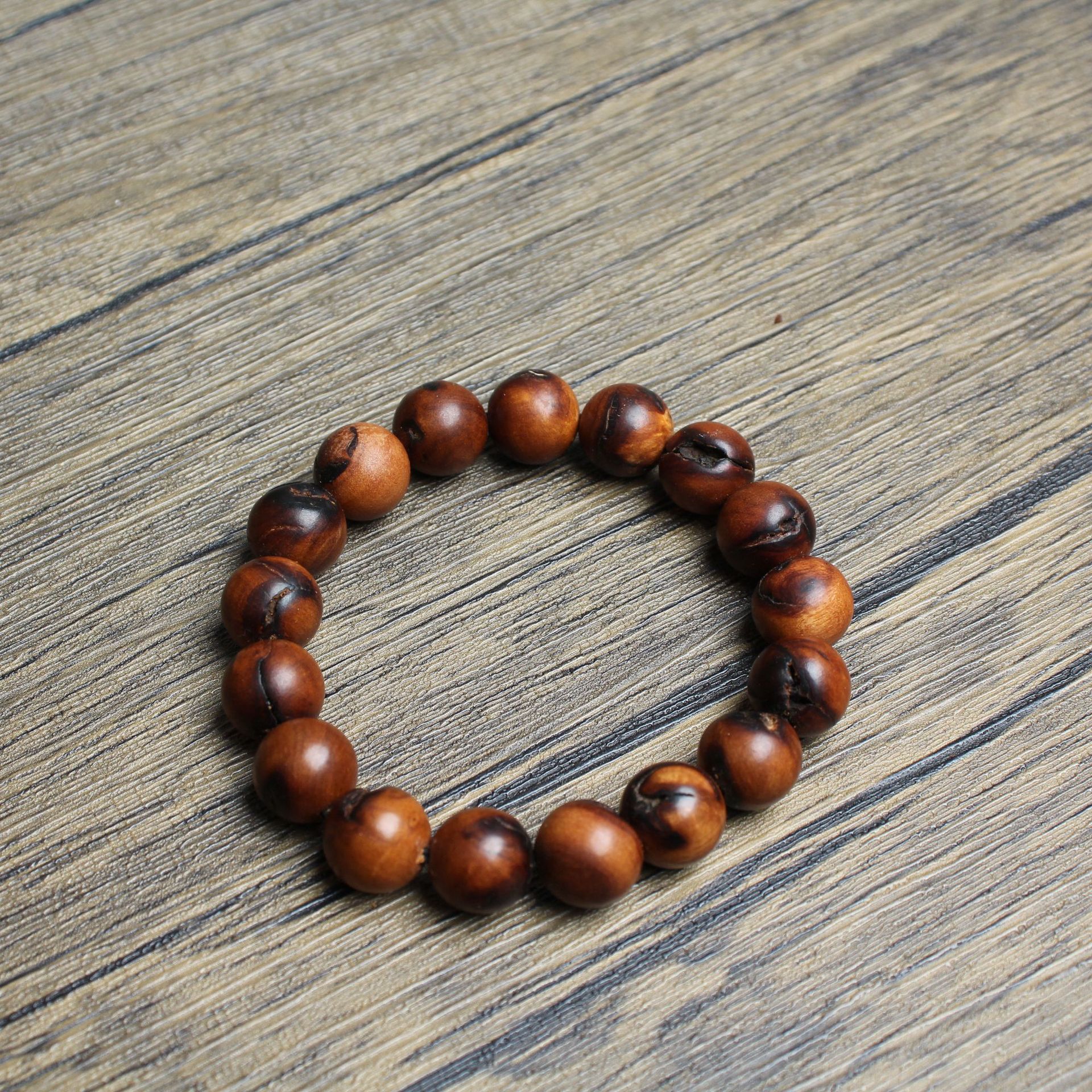 雷击枣木佛珠手串颗颗雷击12mm17颗道家法器男女士平安手串