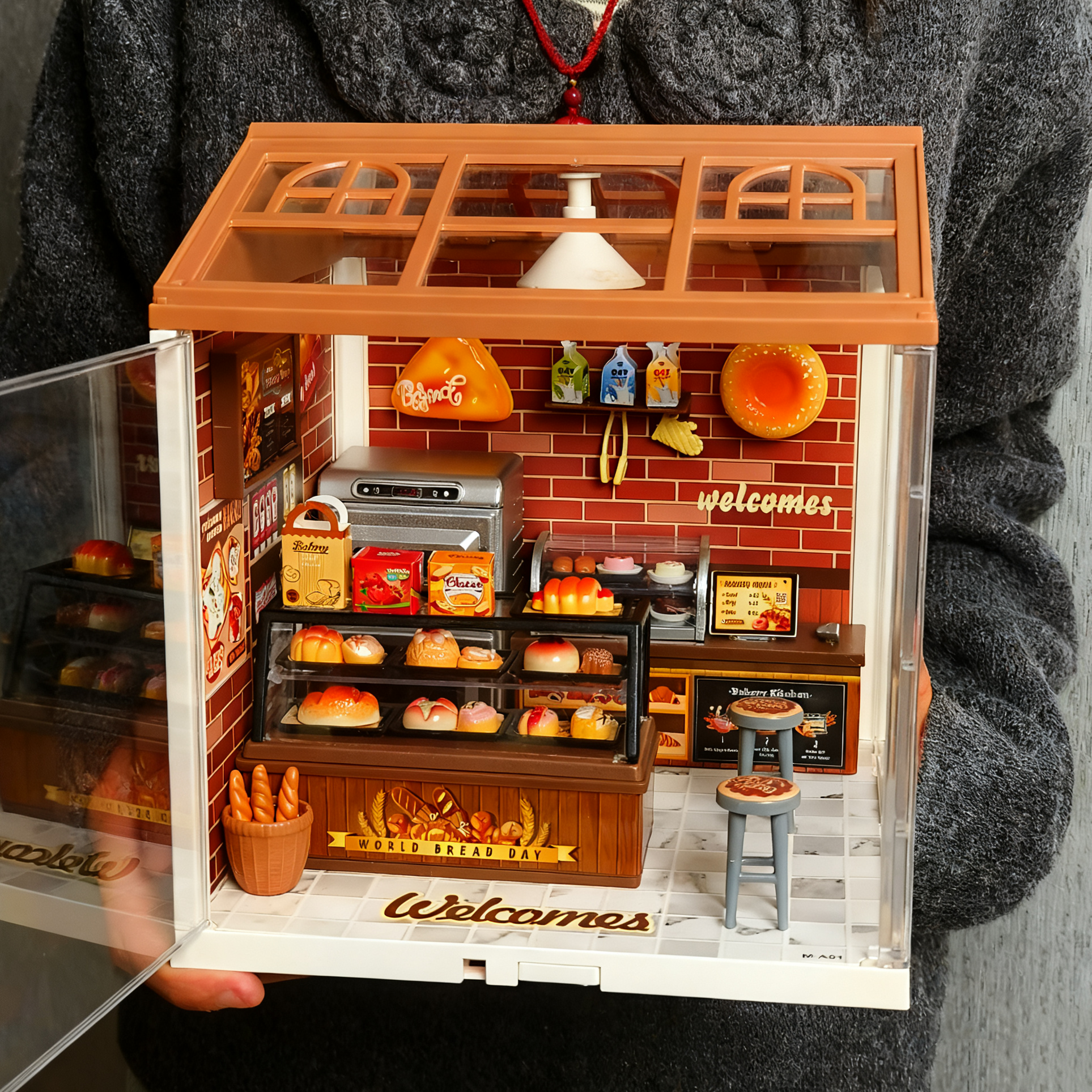 手工diy小屋拼装烘焙店微缩场景模型超级迷你世界积木玩具礼物女,玩具/童车/益智/积木/模型,普通塑料积木,淘宝优惠券,粉丝福利购,淘宝优惠卷