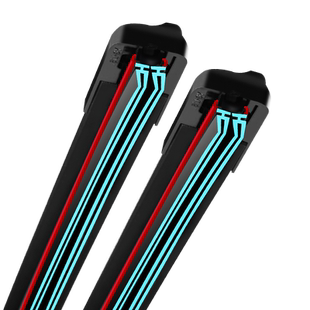 适用北汽新能源EU/EC3/5无骨雨刮器北汽EH/EX/LITE四层胶条雨刷片