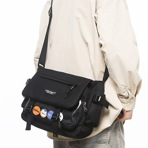 二次元透明层吧唧痛包单肩斜挎包