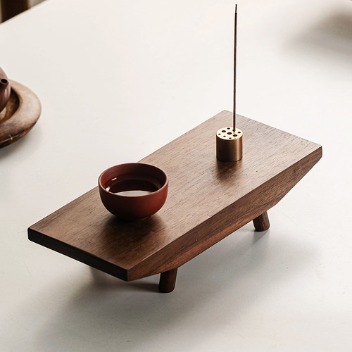 中式复古相思木托盘家用现代简约茶台茶功夫茶具配件干泡台收纳盘