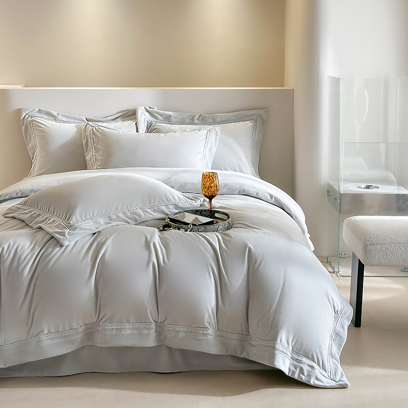 冬季婴儿绒四件套轻奢