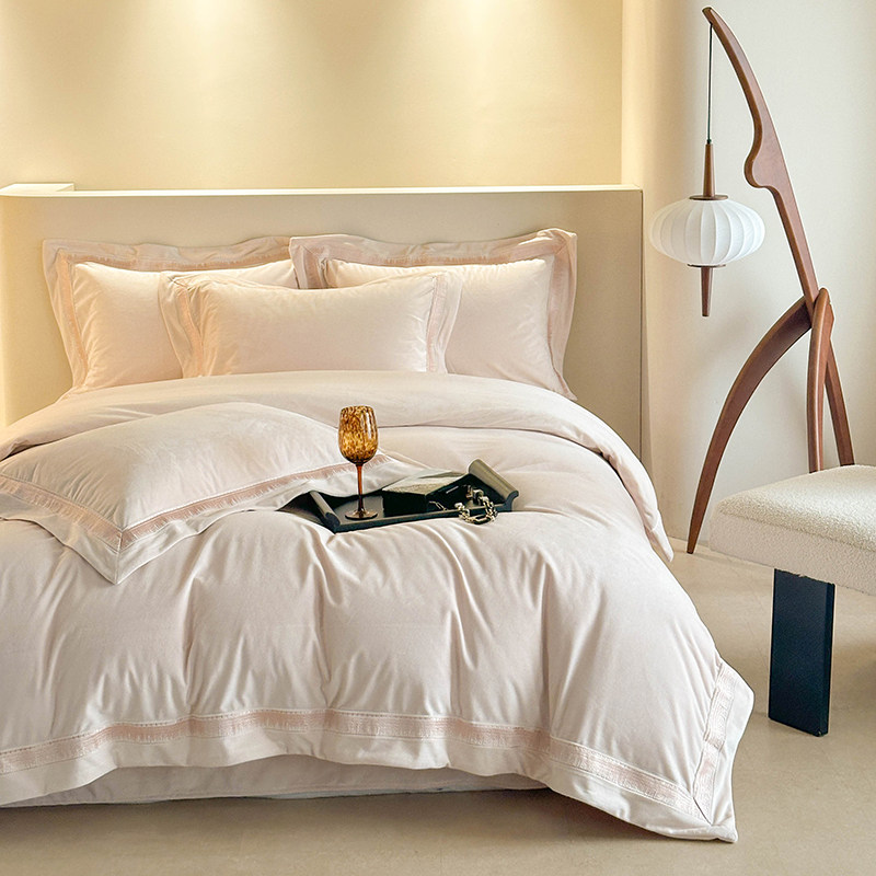 冬季婴儿绒宝宝绒牛奶绒四件套加厚短绒保暖被套床笠珊瑚床上用品,床上用品,床品套件/四件套/多件套,淘宝优惠券,粉丝福利购,淘宝优惠卷