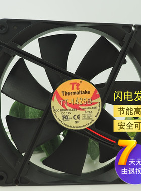 全新Tt TT-1425B 14cm/厘米 12V 0.70A D14BM-12 14025双滚珠风扇