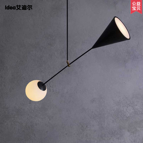 餐厅金属玻璃吊灯设计师推荐