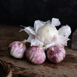 云边边 2026紫皮独蒜大蒜云南特产新鲜蔬菜蒜头调料烹饪农家自种