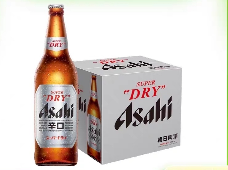 Asahi朝日啤酒超爽系列生啤酒瓶装日式630Ml*12瓶整箱装包邮