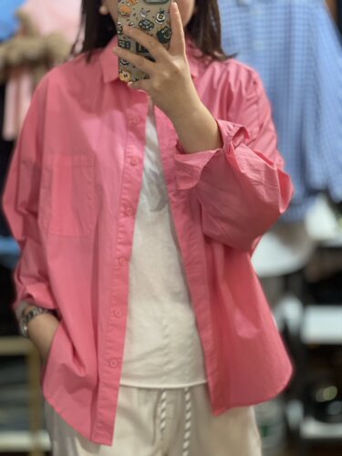 轻奢欧货新款女装时尚宽松翻领长袖衬衫女纯棉匹马棉龟背衬衣上衣