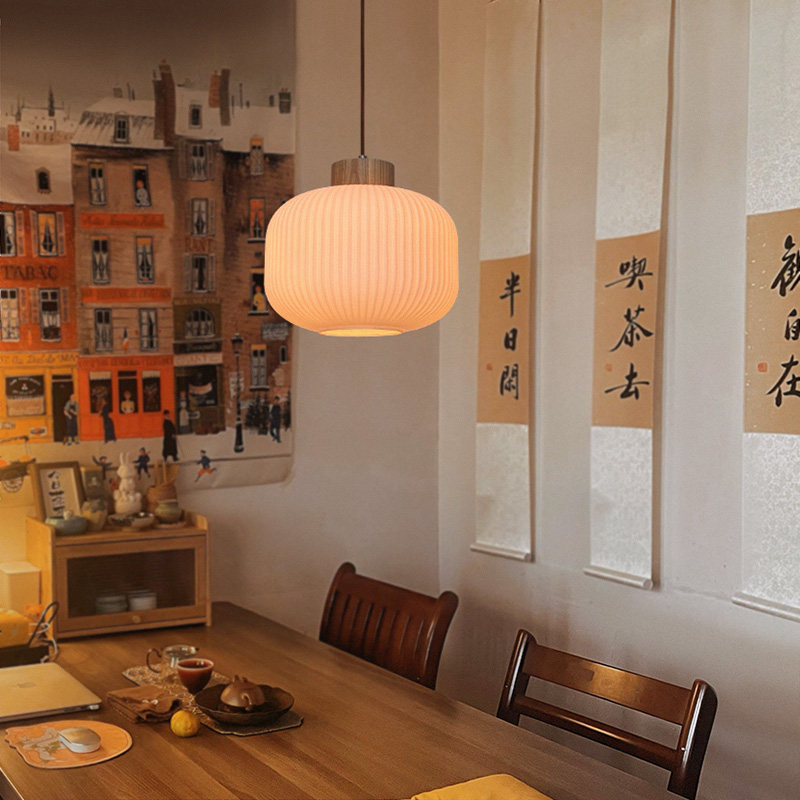 日式慵懒风吊灯民宿新中式复古茶室设计师卧室禅意灯具侘寂餐厅灯